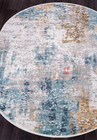 Ковер ALLURES 12004 CREAM-BLUE овал