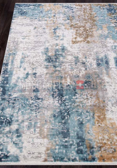 Ковер ALLURES 12004 CREAM-BLUE прямоугольник