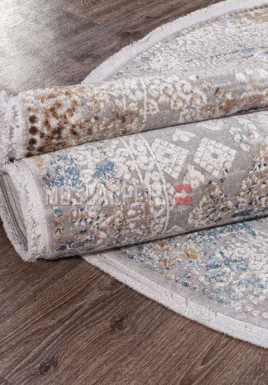 Ковер ALLURES 12025 CREAM-BLUE овал