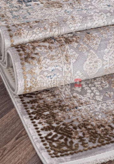 Ковер ALLURES 12025 CREAM-BLUE прямоугольник