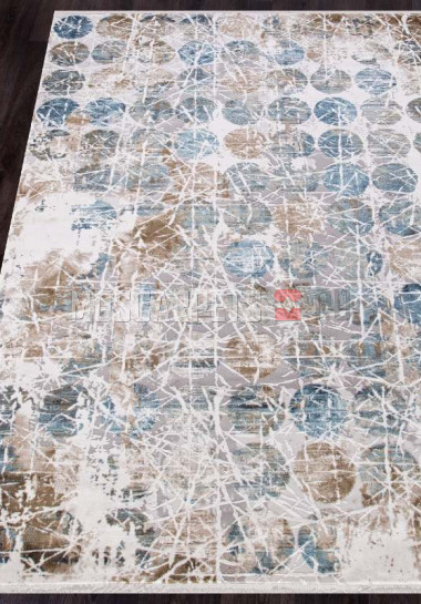 Ковер ALLURES 12026 CREAM-BLUE прямоугольник