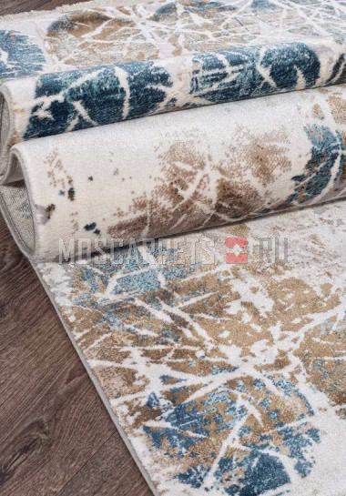 Ковер ALLURES 12026 CREAM-BLUE прямоугольник