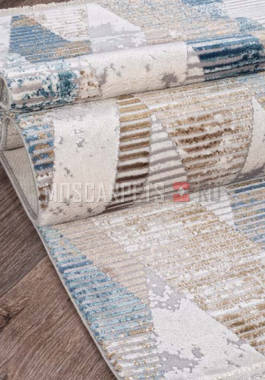 Ковер ALLURES 12027 CREAM-BLUE прямоугольник