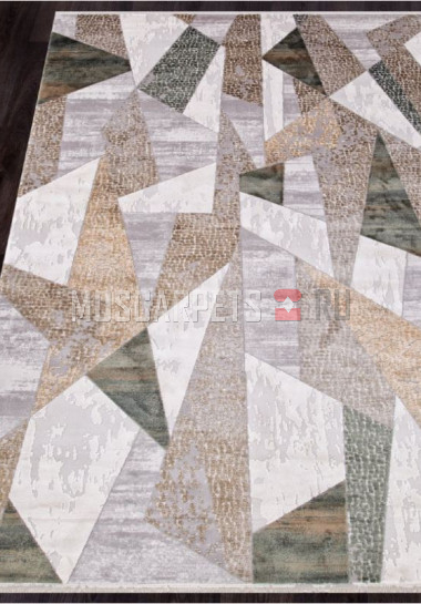Ковер ALLURES 12108 CREAM-GREEN прямоугольник