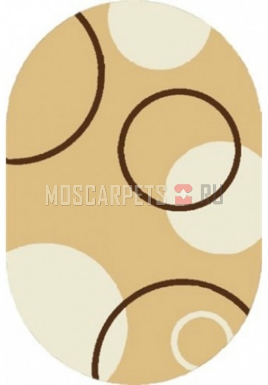 Ковер COMFORT SHAGGY 2 S610 BEIGE 2 овал