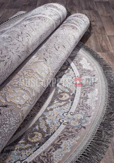 Ковер FARSI 1200-G247 LIGHT GRAY овал