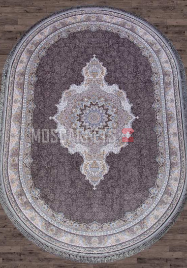 Ковер FARSI 1200-G252 DARK GRAY овал