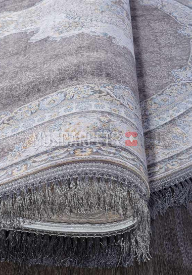 Ковер FARSI 1200-G252 DARK GRAY овал