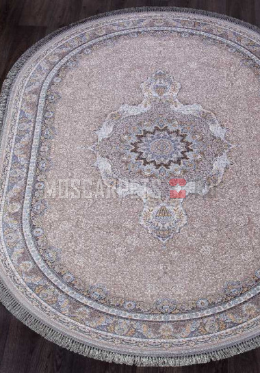 Ковер FARSI 1200-G252 LIGHT GRAY овал