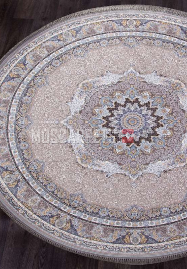 Ковер FARSI 1200-G252 LIGHT GRAY круг