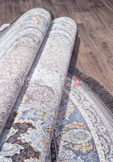 Ковер FARSI 1200-G252 LIGHT GRAY круг