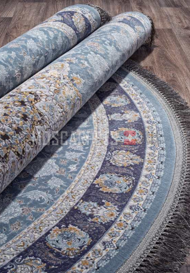 Ковер FARSI 1200-G253 Pale-Blue круг