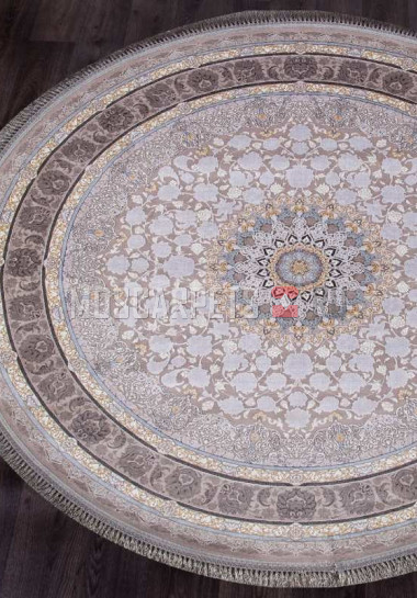 Ковер FARSI 1200-G255 LIGHT GRAY круг
