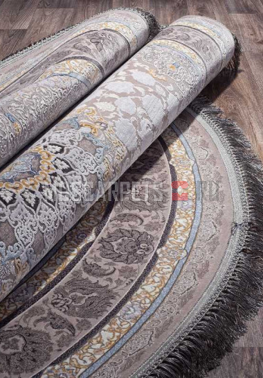Ковер FARSI 1200-G255 LIGHT GRAY круг
