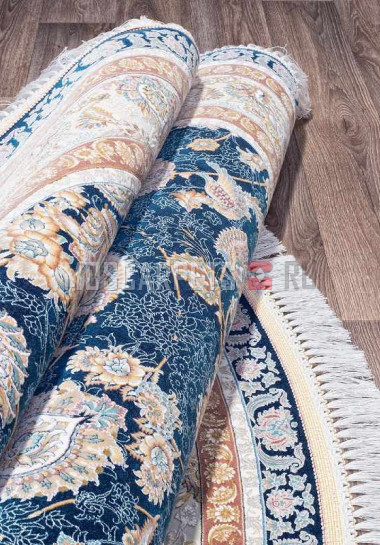 Ковер FARSI 1500-G136 DARK BLUE круг