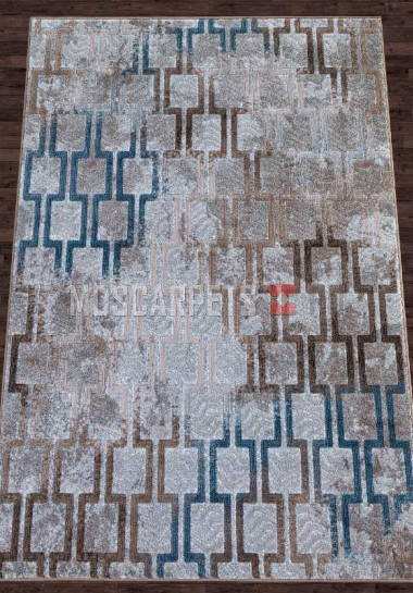 Ковер MATRIX D951 CREAM-BLUE прямоугольник