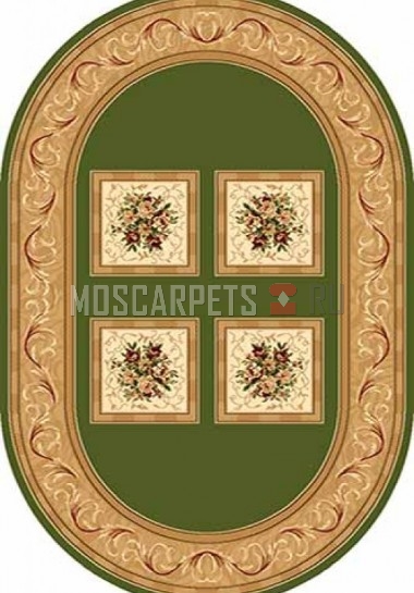 Ковер OLYMPOS D065 GREEN овал