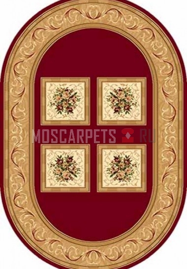 Ковер OLYMPOS D065 RED овал