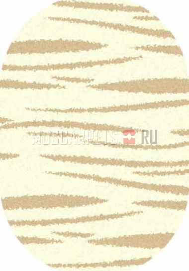 Ковер SHAGGY ULTRA S608 CREAM-BEIGE овал
