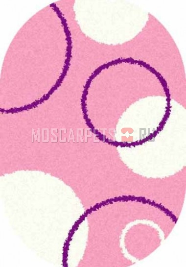 Ковер SHAGGY ULTRA S610 PINK овал