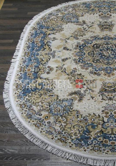 Ковер SHAHREZA  d211 CREAM-BLUE овал