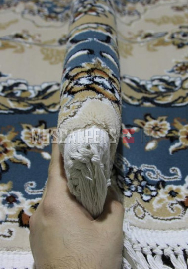 Ковер SHAHREZA  d211 CREAM-BLUE овал