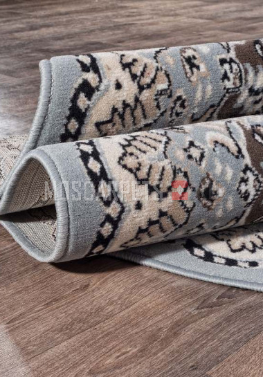 Ковер SIERRA D504 BLUE-BROWN- овал