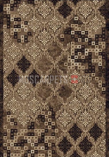 Ковер SIERRA d712 BROWN-BEIGE прямоугольник