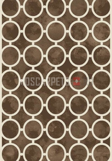 Ковер SIERRA d713 BROWN-CREAM прямоугольник