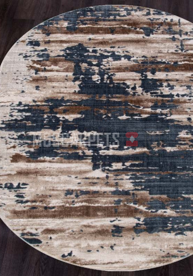 Ковер STAR P0394 M.L.BEIGE-D.BLUE овал