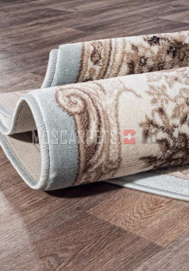 Ковер VALENCIA DELUXE 4015 L.BLUE-BROWN овал