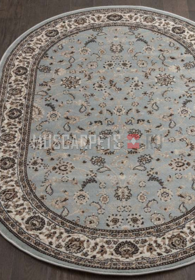 Ковер VALENCIA DELUXE D251 L.BLUE-BROWN овал