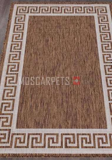 Ковер VEGAS S002-BROWN-CREAM прямоугольник
