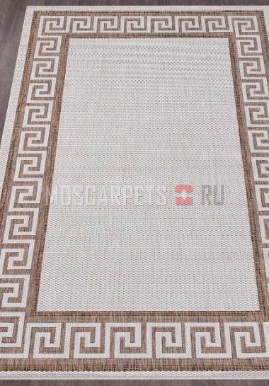 Ковер VEGAS S002-CREAM-BROWN прямоугольник
