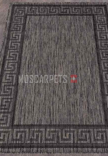 Ковер VEGAS S002-D.GRAY-BLACK прямоугольник