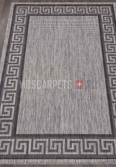 Ковер VEGAS S002-GRAY-BLACK прямоугольник
