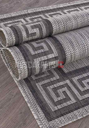 Ковер VEGAS S002-GRAY-BLACK прямоугольник