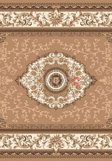 Палас Иран 1821 (карпет) бежево-кофейный