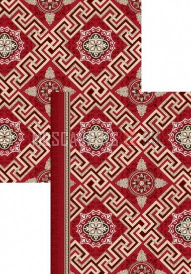 Палас Лалели 1749c5/105 бордово-бежевый