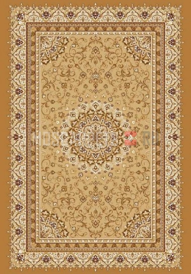 Палас Бухара (карпет) 1380a6/43 бежево-коричневый