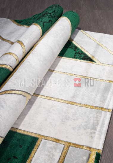 Ковер OMEGA 04423Y-GREEN/GREEN прямоугольник