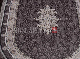 Ковер FARSI 1200-G247 DARK GRAY овал