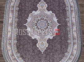 Ковер FARSI 1200-G252 DARK GRAY овал
