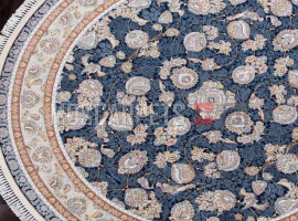 Ковер FARSI 1500-G136 DARK BLUE круг