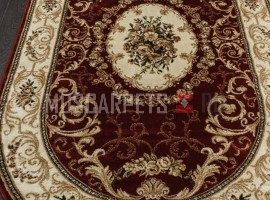 Ковер OLYMPOS D066 RED овал
