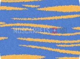Ковер SHAGGY ULTRA S608 BLUE-YELLOW овал