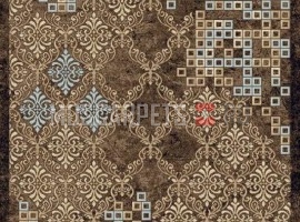 Ковер SIERRA d712 BROWN-BLUE прямоугольник