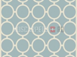 Ковер SIERRA d713 BLUE-CREAM прямоугольник
