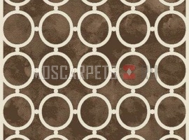 Ковер SIERRA d713 BROWN-CREAM прямоугольник