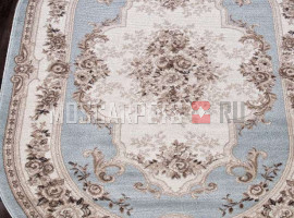 Ковер VALENCIA DELUXE 4015 L.BLUE-BROWN овал